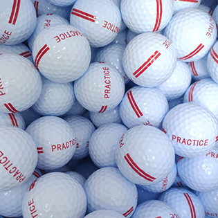 Bulk NEW Red Stripe Practice Range Balls - Half Price Golf Balls - Canada's Source For Premium Used Golf Balls