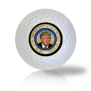 Donald Trump Stern Look Presidential Seal Golf Balls - Half Price Golf Balls - Canada's Source For Premium Used & Recycled Golf Balls