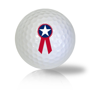 America Flag Ribbon Golf Balls - Halfpricegolfballs