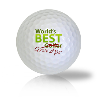 World's Best Grandpa Golf Balls - Halfpricegolfballs