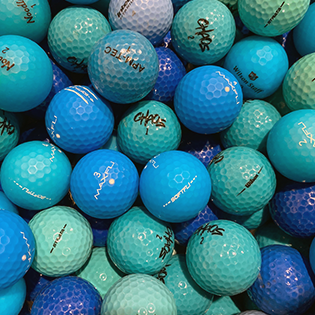 Assorted Blue Mix Used Golf Balls - Halfpricegolfballs.com