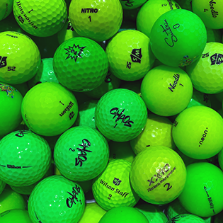 Assorted Green Mix Used Golf Balls - Halfpricegolfballs.com