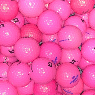 Custom Bridgestone Pink Mix Used Golf Balls - Halfpricegolfballs.com