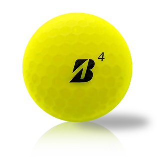 Custom Bridgestone e12 Straight Mindset Matte Yellow 2025 Used Golf Balls - Foundgolfballs.com