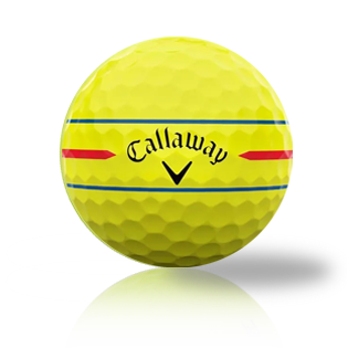 Custom Callaway Chrome Soft Triple Track 360 Yellow 2024 Used Golf Balls - Halfpricegolfballs.com