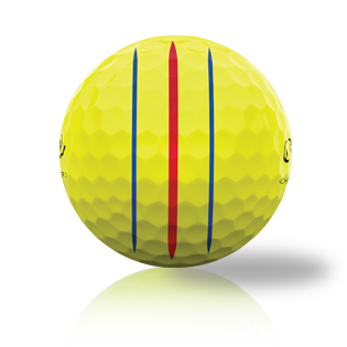 Custom Callaway Chrome Tour Triple Track Yellow 2024 Used Golf Balls - Halfpricegolfballs.com