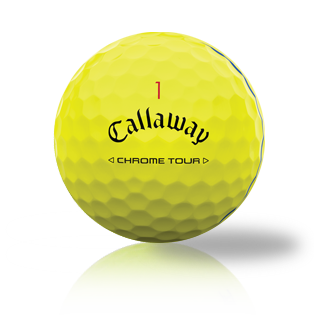 Custom Callaway Chrome Tour Triple Track Yellow 2024 Used Golf Balls - Halfpricegolfballs.com