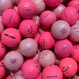 Callaway Pink Mix Used Golf Balls - Halfpricegolfballs.com