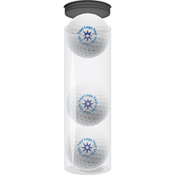 Custom Packaging - 4 Tubes Of 3 Balls Each (Holds One Dozen Balls) - Half Price Golf Balls - Canada's Source For Premium Used & Recycled Golf Balls