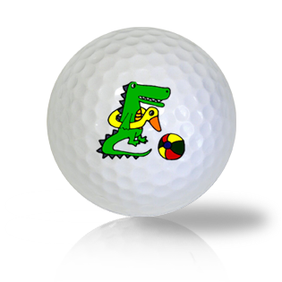 Alligator Playing on the Beach Golf Balls - Half Price Golf Balls - Canada's Source For Premium Used & Recycled Golf Balls