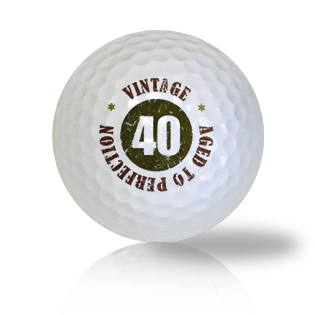 Happy 40th Birthday Golf Balls - Half Price Golf Balls - Canada's Source For Premium Used & Recycled Golf Balls
