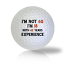 Happy 60th Birthday Golf Balls - Half Price Golf Balls - Canada's Source For Premium Used & Recycled Golf Balls