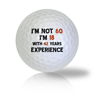 Happy 60th Birthday Golf Balls - Half Price Golf Balls - Canada's Source For Premium Used & Recycled Golf Balls