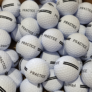 Bulk Black Stripe Practice Range Balls Used Golf Balls - Halfpricegolfballs.com