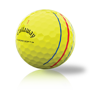 Custom Callaway Chrome Soft Triple Track Yellow 2022 Used Golf Balls - Halfpricegolfballs.com