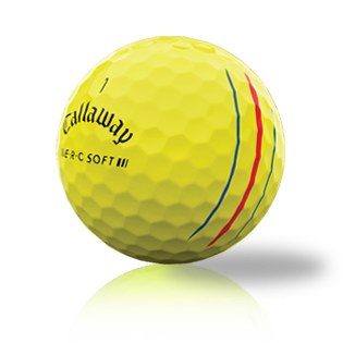 Custom Callaway ERC Soft Triple Track Yellow 2023 Used Golf Balls - Halfpricegolfballs.com