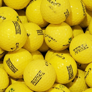 Bulk Callaway Yellow Practice Range Balls - Half Price Golf Balls - Canada's Source For Premium Used Golf Balls