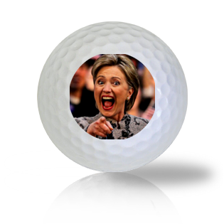 Hillary Clinton Laughing & Pointing Golf Balls - Half Price Golf Balls - Canada's Source For Premium Used & Recycled Golf Balls