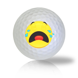 Crying Hard Emoticon Golf Balls - Half Price Golf Balls - Canada's Source For Premium Used & Recycled Golf Balls