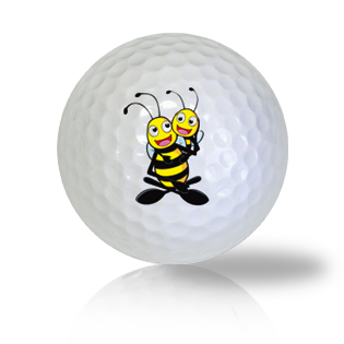 Cute Hugging Bees Golf Balls - Half Price Golf Balls - Canada's Source For Premium Used & Recycled Golf Balls