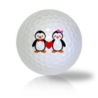 Cute Penguin Couple Golf Balls - Half Price Golf Balls - Canada's Source For Premium Used & Recycled Golf Balls