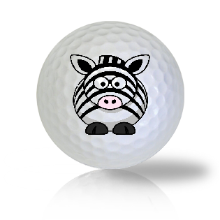 Cute Zebra Standing Golf Balls - Half Price Golf Balls - Canada's Source For Premium Used & Recycled Golf Balls