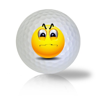 Angry and Frustrated Emoticon Golf Balls - Half Price Golf Balls - Canada's Source For Premium Used & Recycled Golf Balls