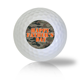 Happy Father's Day Camo Golf Balls - Halfpricegolfballs