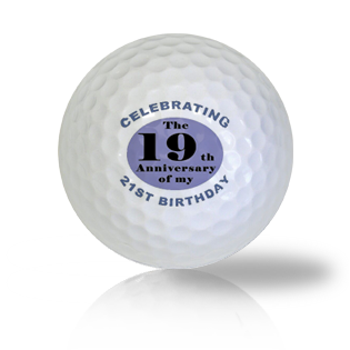 Funny 40th Birthday Golf Balls - Half Price Golf Balls - Canada's Source For Premium Used & Recycled Golf Balls