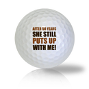 Funny 50 Years Anniversary Golf Balls - Half Price Golf Balls - Canada's Source For Premium Used & Recycled Golf Balls