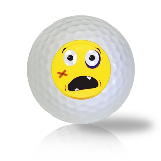Hard Hurt Emoticon Golf Balls - Half Price Golf Balls - Canada's Source For Premium Used & Recycled Golf Balls