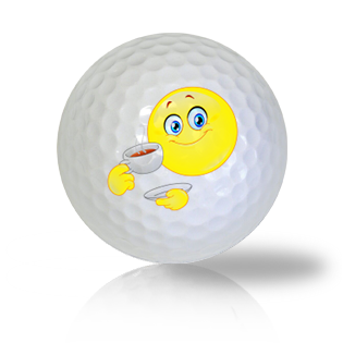 I'm Having Tea, Want Some? Emoticon Golf Balls - Half Price Golf Balls - Canada's Source For Premium Used & Recycled Golf Balls
