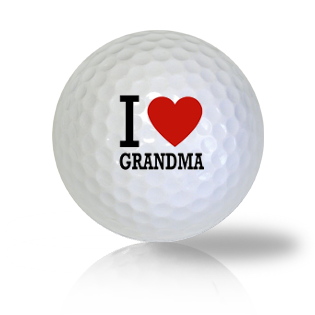 I Love Grandma Golf Balls - Halfpricegolfballs
