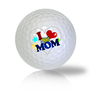I Love You Mom Golf Balls - Halfpricegolfballs