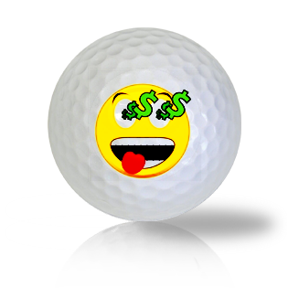 Hard After Money Emoticon Golf Balls - Half Price Golf Balls - Canada's Source For Premium Used & Recycled Golf Balls