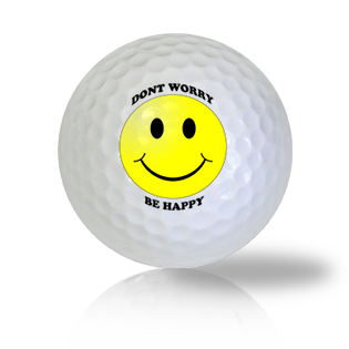 Don't Worry...Be Happy! Emoticon Golf Balls - Half Price Golf Balls - Canada's Source For Premium Used & Recycled Golf Balls