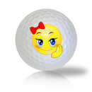 Pretty Girl Emoticon Golf Balls - Half Price Golf Balls - Canada's Source For Premium Used & Recycled Golf Balls