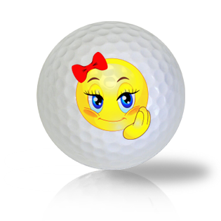Pretty Girl Emoticon Golf Balls - Half Price Golf Balls - Canada's Source For Premium Used & Recycled Golf Balls