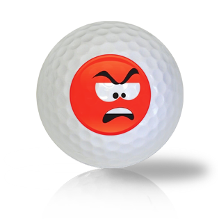 Really Disgusted Emoticon Golf Balls - Half Price Golf Balls - Canada's Source For Premium Used & Recycled Golf Balls