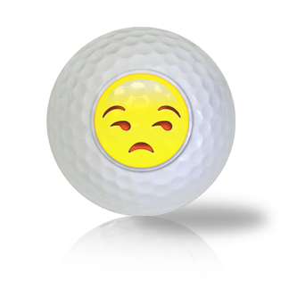 Rather Not Talk About It! Emoticon Golf Balls - Half Price Golf Balls - Canada's Source For Premium Used & Recycled Golf Balls