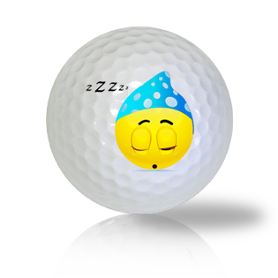 Sweetly Sleeping Emoticon Golf Balls - Half Price Golf Balls - Canada's Source For Premium Used & Recycled Golf Balls