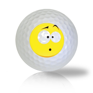 Somewhat Confused Emoticon Golf Balls - Half Price Golf Balls - Canada's Source For Premium Used & Recycled Golf Balls