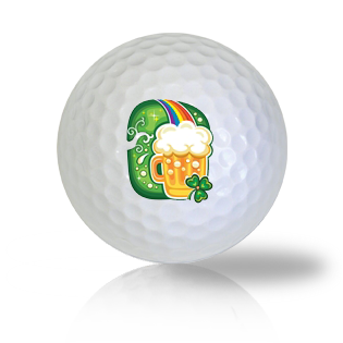 St. Patrick's Day Beer Mug Golf Balls - Halfpricegolfballs