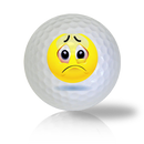 Oh No! Super Sad Emoticon Golf Balls - Half Price Golf Balls - Canada's Source For Premium Used & Recycled Golf Balls