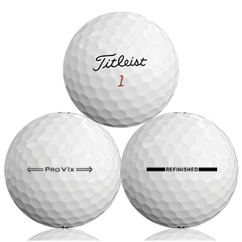 Custom Titleist Pro V1X 2021 Refinished (Straight Line) - Halfpricegolfballs.com