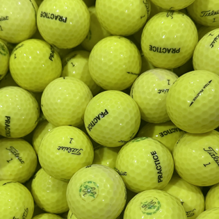 Bulk Titleist Tour Practice Yellow Range Balls - Halfpricegolfballs.com - Canada's Source For Premium Used Golf Balls