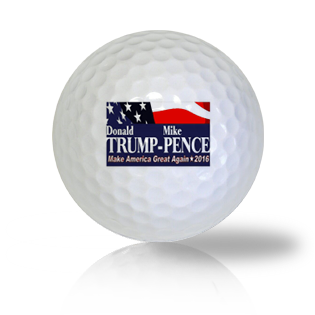Donald Trump and Mike Pence Campaign Flag Golf Balls - Half Price Golf Balls - Canada's Source For Premium Used & Recycled Golf Balls