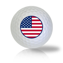 America Circle Flag Golf Balls - Halfpricegolfballs
