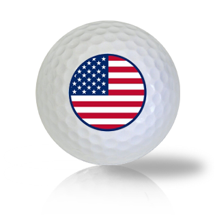 America Circle Flag Golf Balls - Halfpricegolfballs