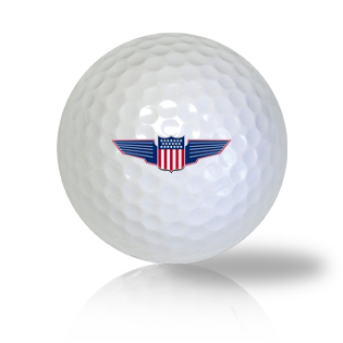 America Flag Shield Golf Balls - Halfpricegolfballs